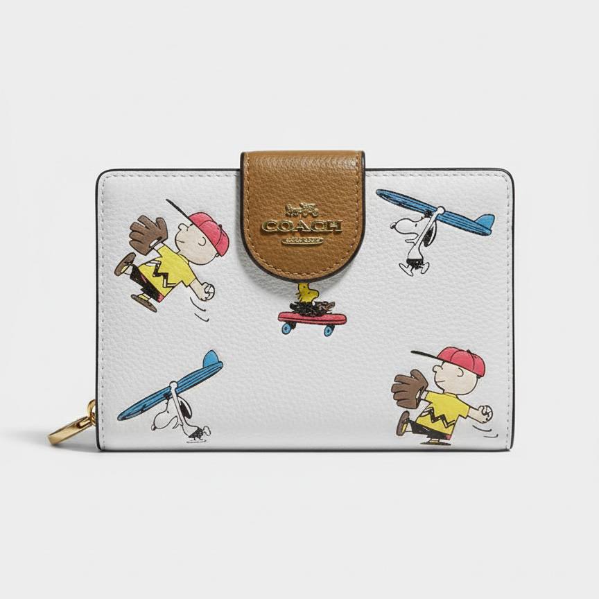 Coach Medium Corner Zip Wallet Signature