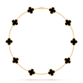 Van Cleef & Arpels 10 Motifs Onyx Necklace