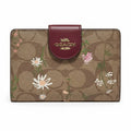 Coach Medium Corner Zip Wallet in Floral Print