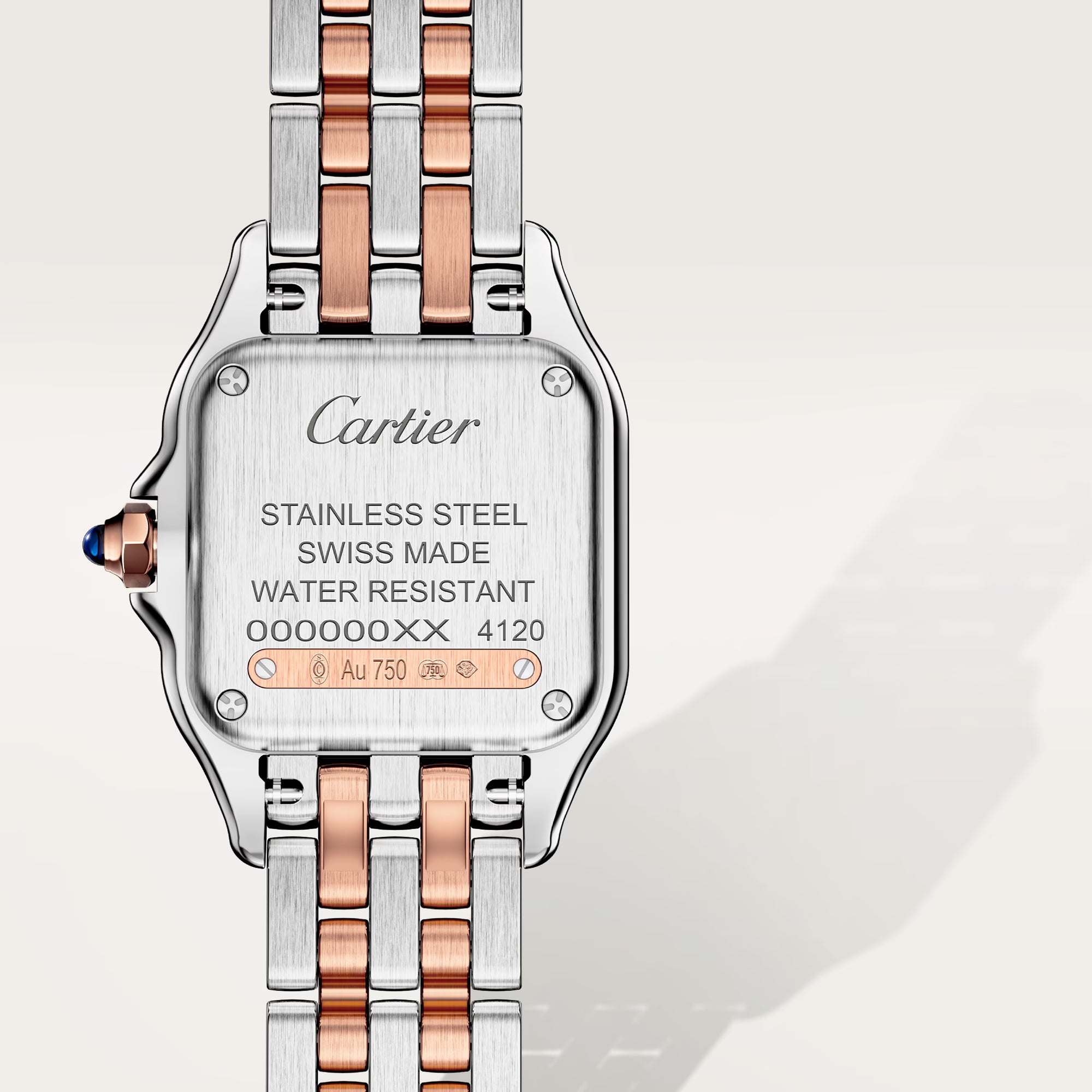 Panthère de Cartier watch Small Model , Half Rose Gold , Diamonds