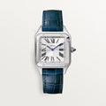 Cartier Santos Dumont Watch Steel x Navy blue