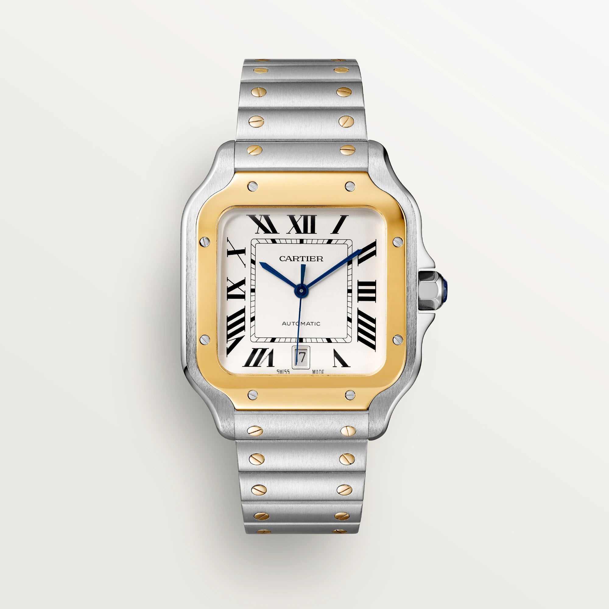 Santos De Cartier Two-tone x White ( Large Model )