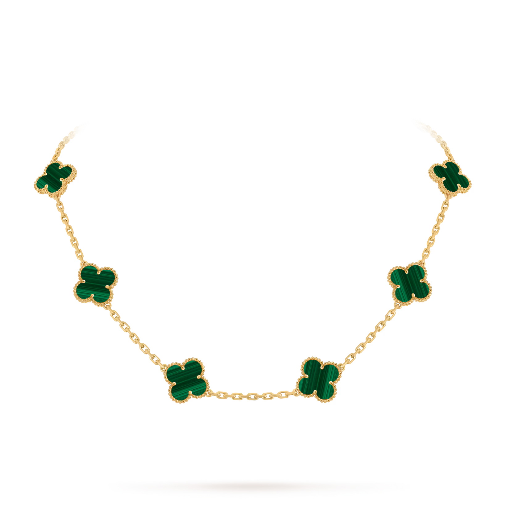 Van Cleef & Arpels 10 Motifs Malachite Necklace