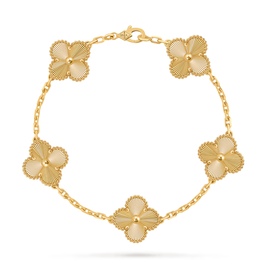 Van Cleef & Arpels 5 Motifs Bracelet Full gold