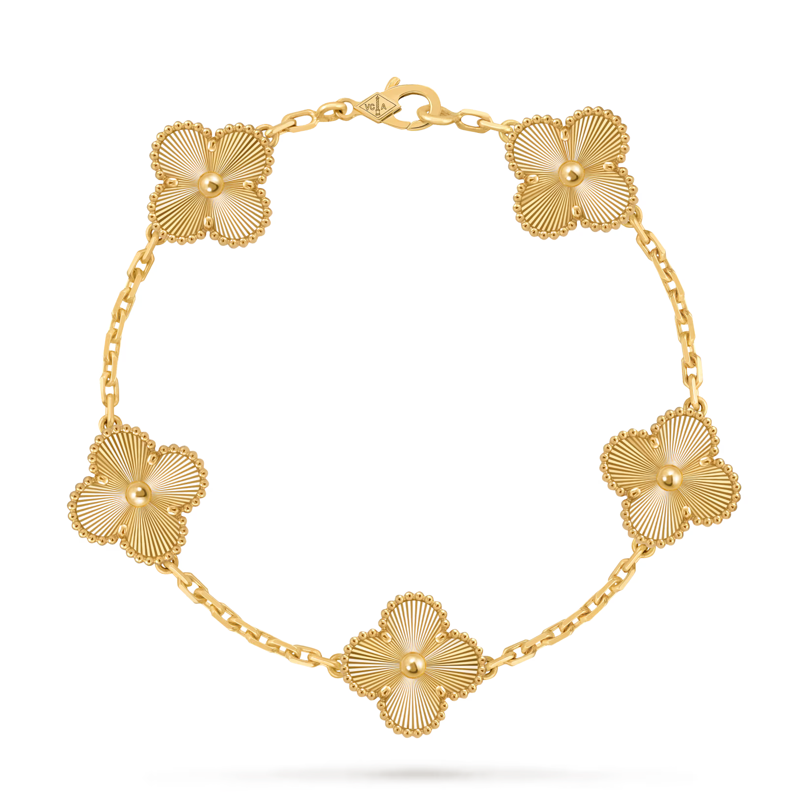 Van Cleef & Arpels 5 Motifs Bracelet Full gold