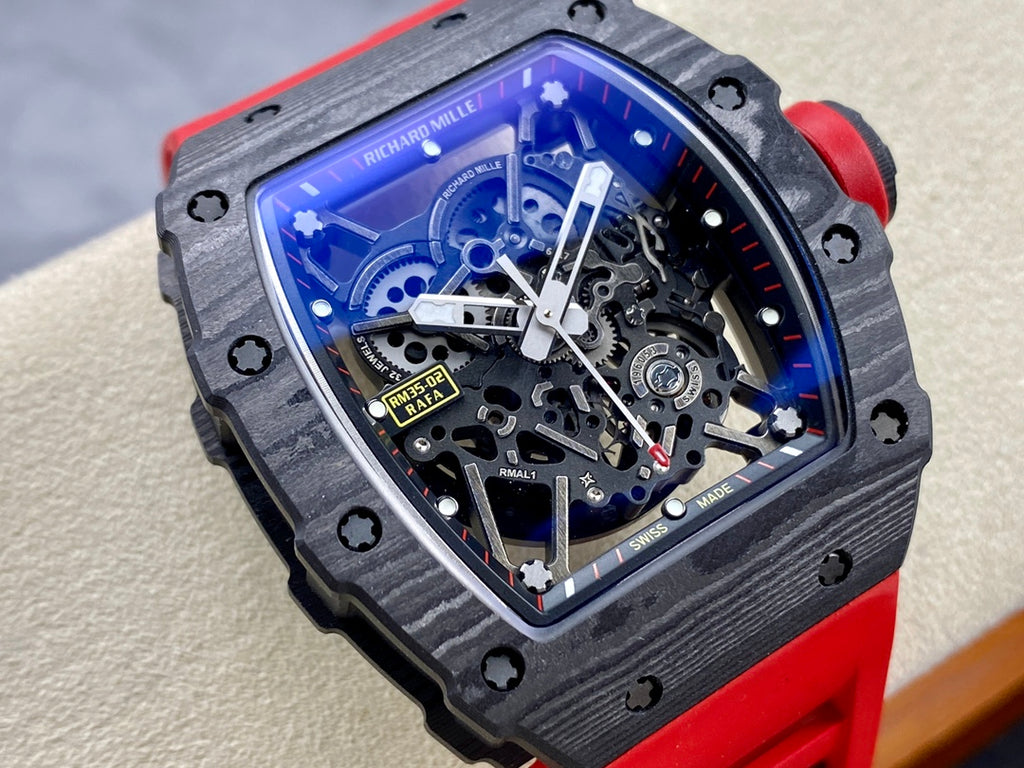 RM 35-02 NTPT Carbon x Red Strap