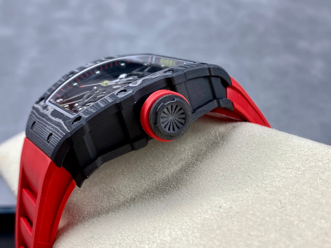 RM 35-02 NTPT Carbon x Red Strap
