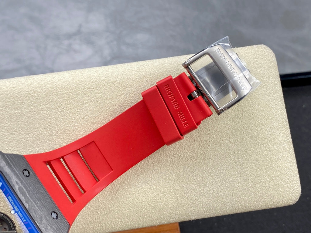 RM 35-02 NTPT Carbon x Red Strap