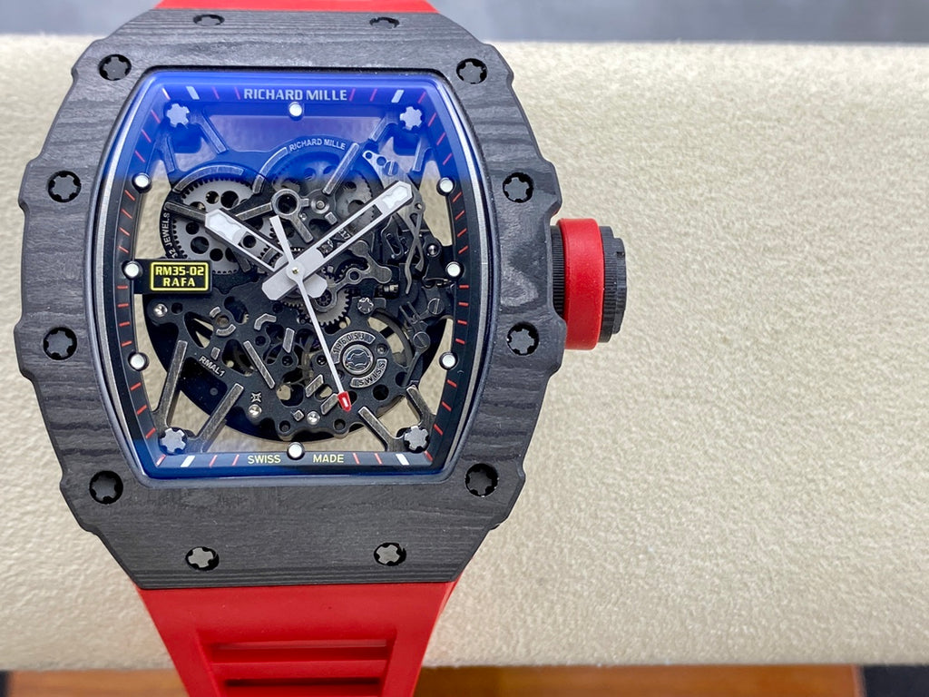RM 35-02 NTPT Carbon x Red Strap