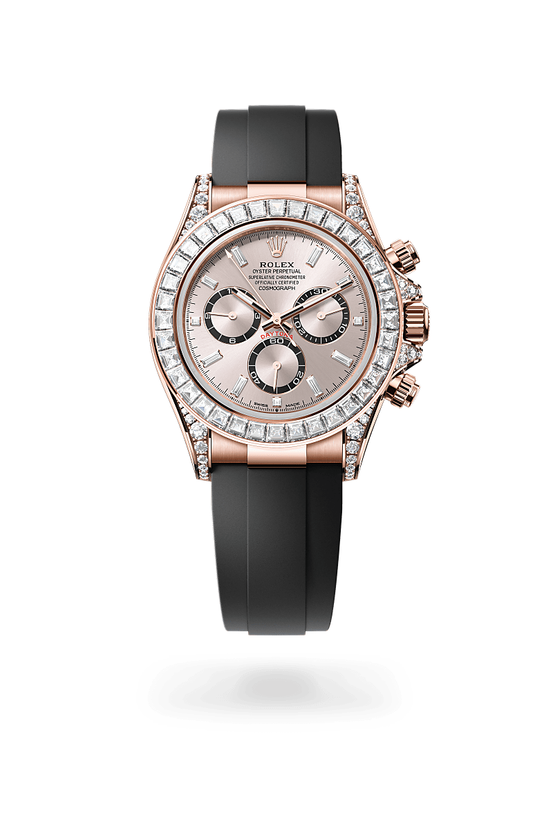 Rolex Cosmograph Daytona Oyster, 40 mm, Everose gold and diamonds