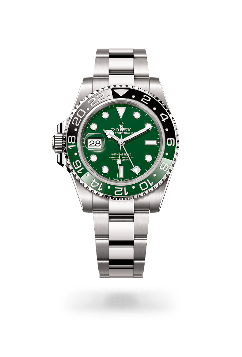 Rolex GMT-Master II Oyster, 40 mm, white gold ( Sprite )