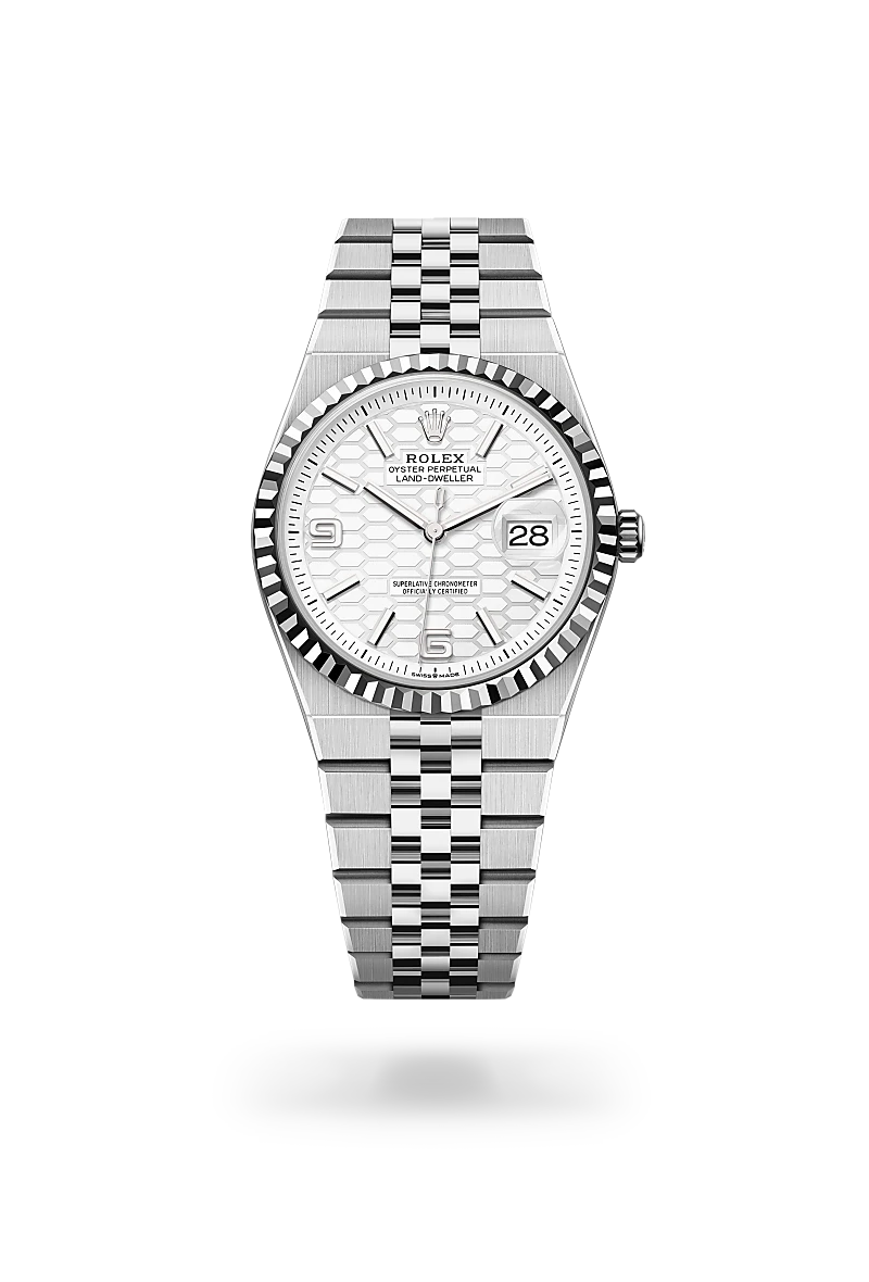 Rolex Land-Dweller Oyster, 36 mm, Oystersteel and white gold