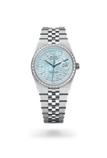 Rolex Land-Dweller Oyster, 36 mm, platinum and diamonds