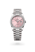 Rolex Day-Date Oyster, 36 mm, white gold and diamonds