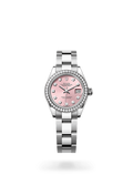 Rolex Lady-Datejust Oyster, 28 mm, Oystersteel, white gold and diamonds