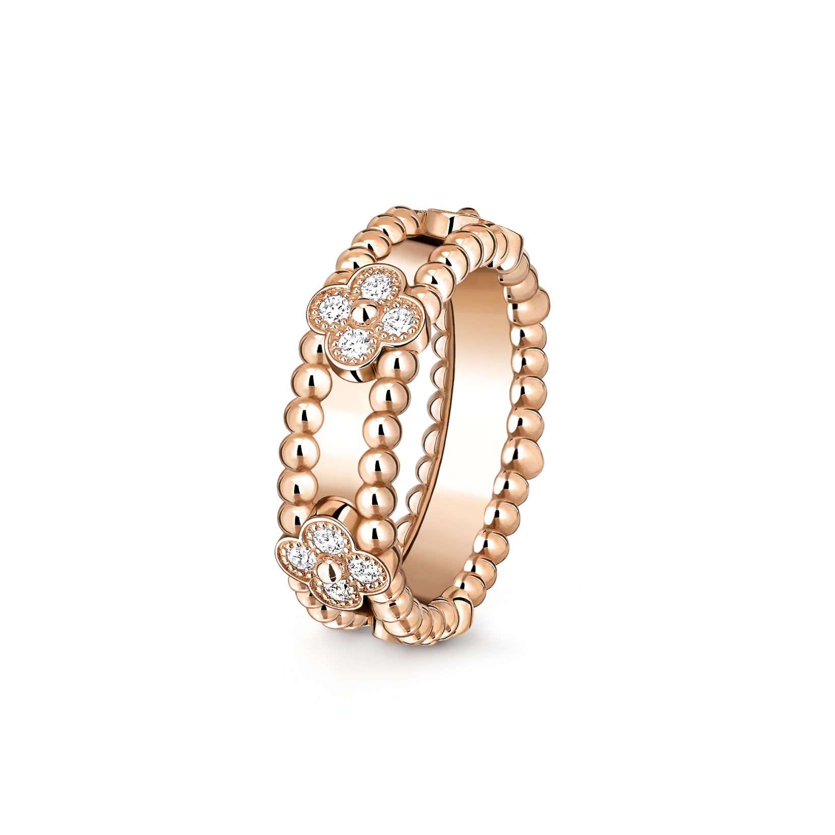 Van Cleef & Arpels Perlée sweet clovers ring