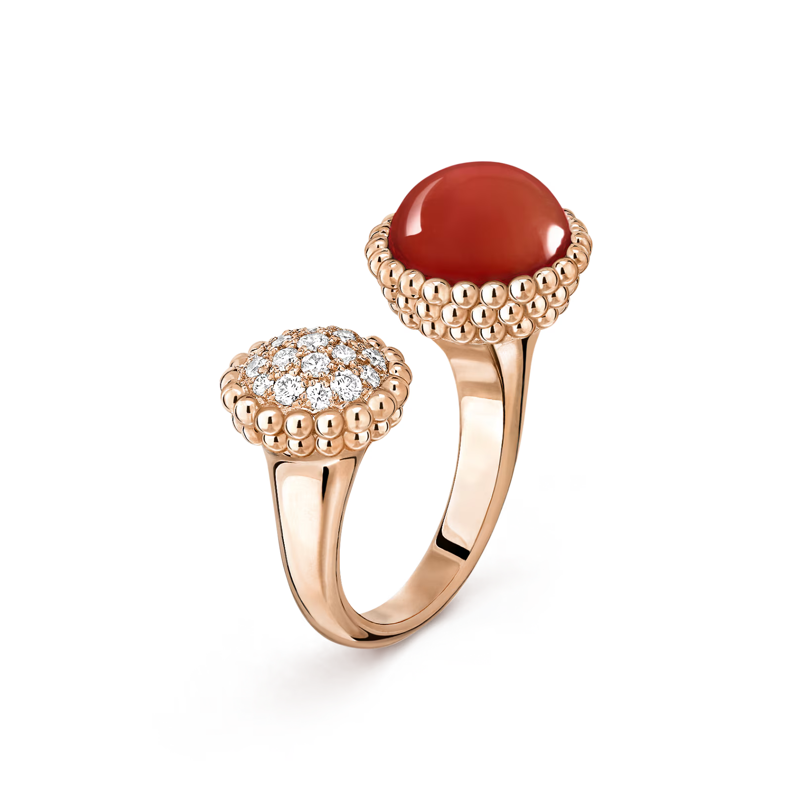 Van Cleef & Arpels Perlée couleurs Between the Finger ring , Carnelian