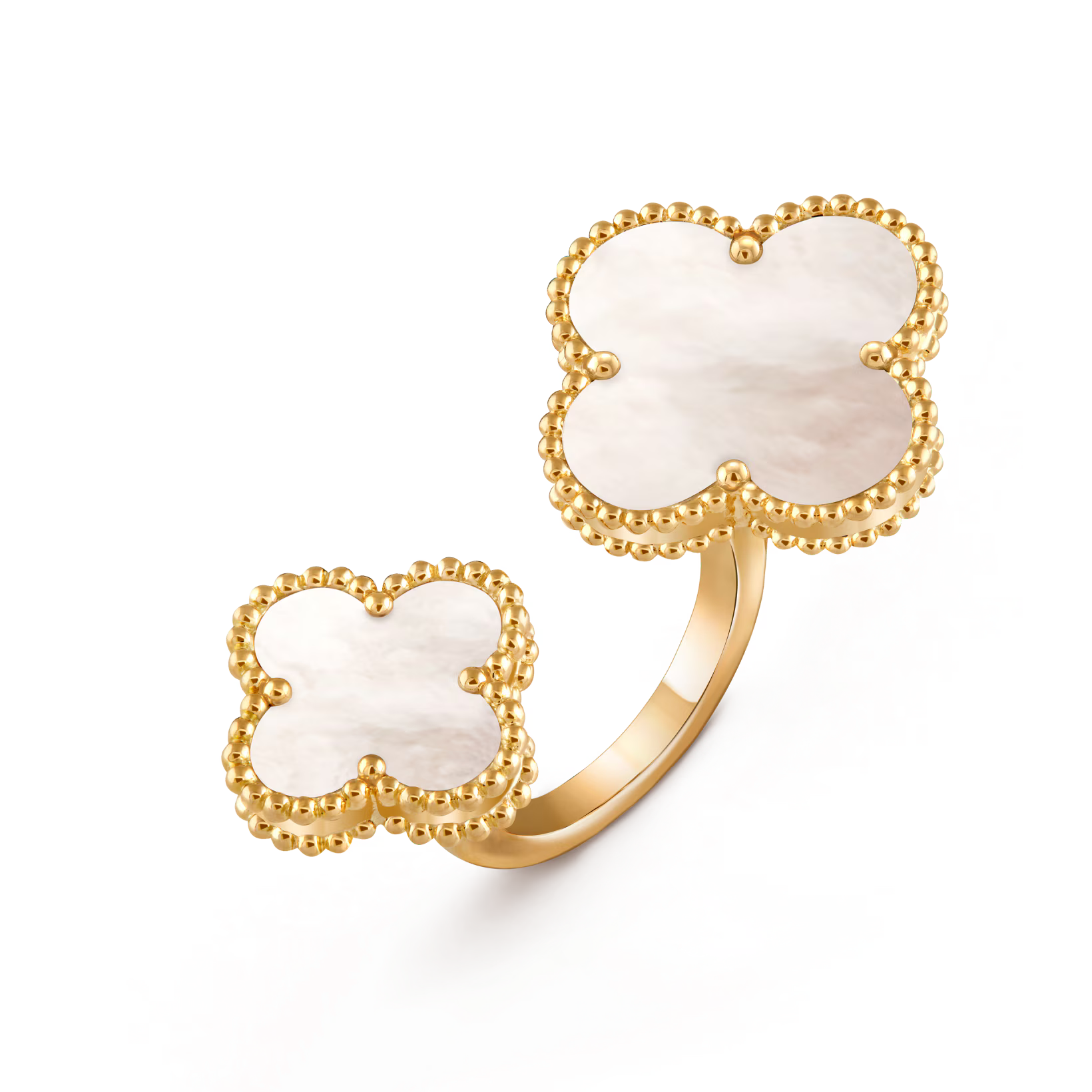 Van Cleef & Arpels Magic Alhambra Between Finger Ring , Mother of pearl