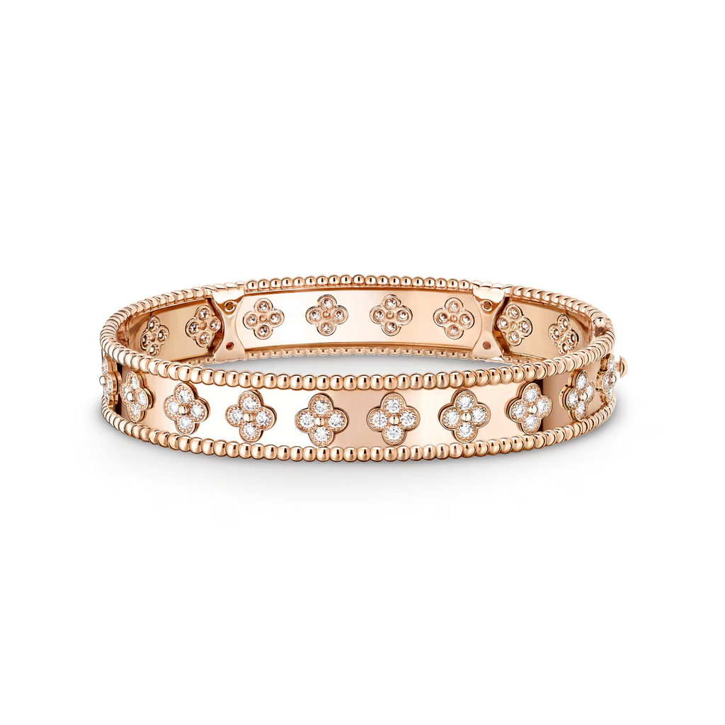 Vancleef & Arpels Perlee Clovers Bracelet